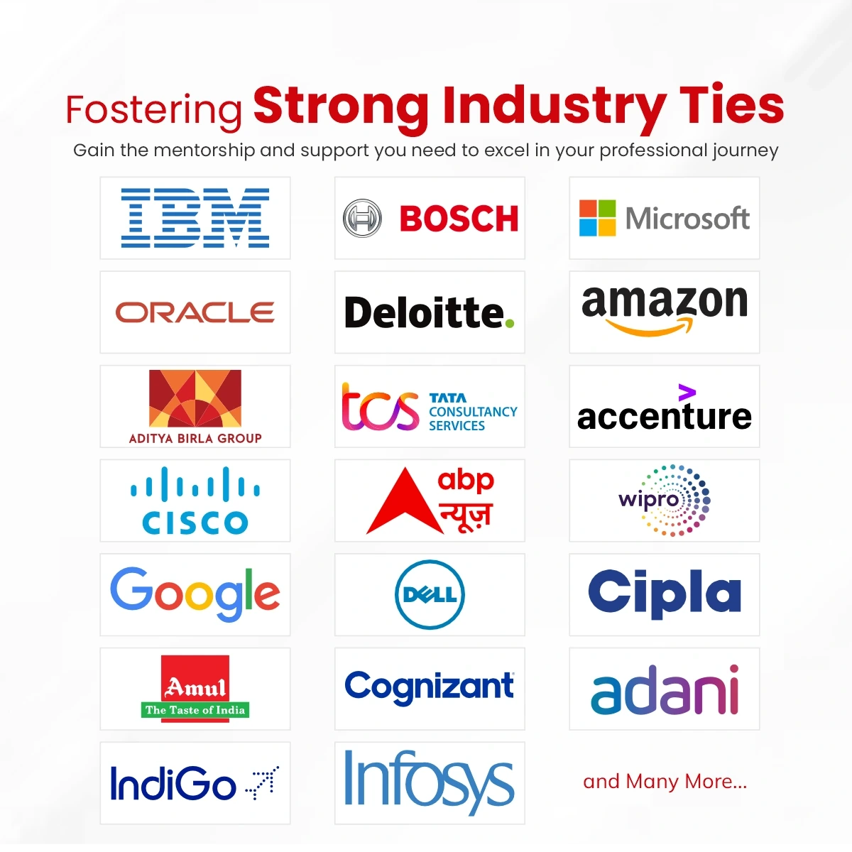 strong industry ties